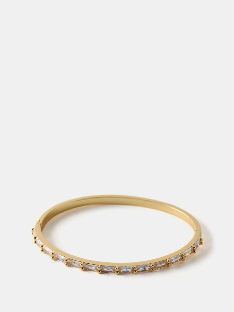 Mint Velvet Gold Tone Crystal Bracelet - Image 2 of 3 Mint Velvet Gold Tone Crystal Bracelet - Image 2 of 3