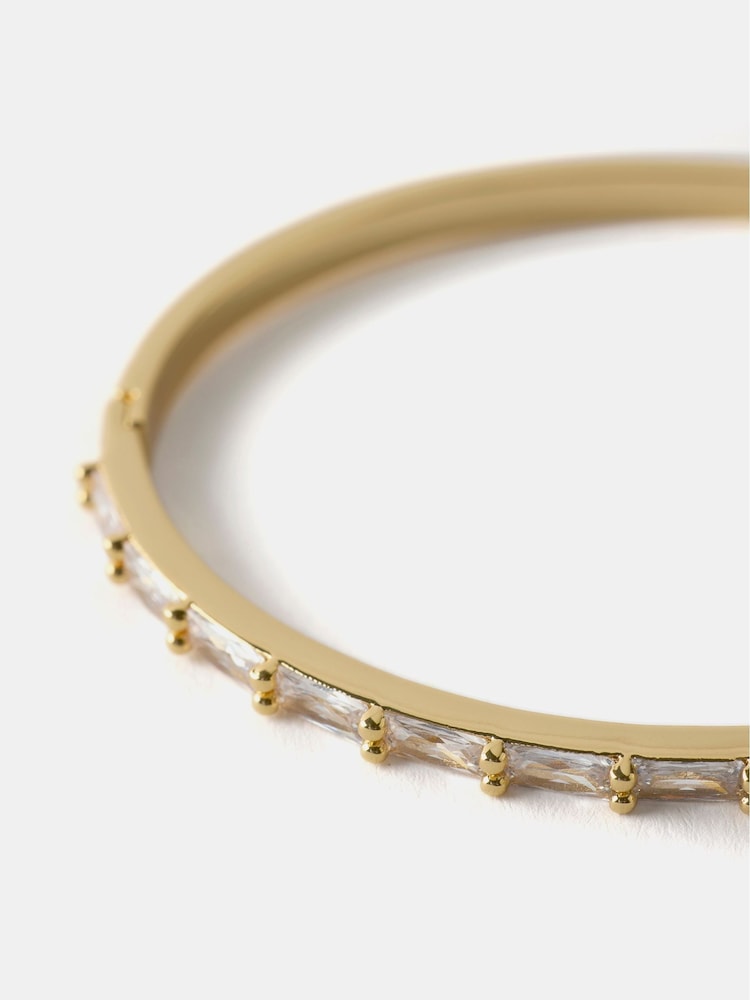 Mint Velvet Gold Tone Crystal Bracelet - Image 3 of 3 Mint Velvet Gold Tone Crystal Bracelet - Image 3 of 3