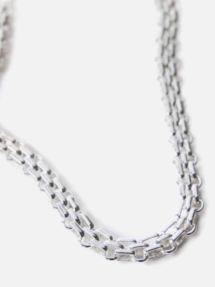 Mint Velvet Silver Tone Short Chain Necklace - Image 2 of 2