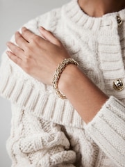 Mint Velvet Gold Tone Chain Bracelet - Image 1 of 3