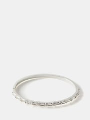 Mint Velvet Silver Tone Crystal Bracelet - Image 1 of 2