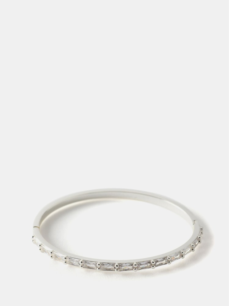 Mint Velvet Silver Tone Crystal Bracelet - Image 1 of 2