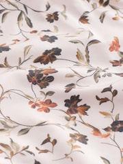 Cream Floral Print & Berry High Rise Lace Trim Knickers - Image 11 of 11