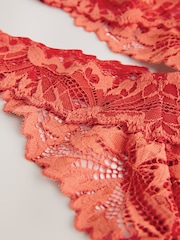 Rust Thong Ultimate Comfort Lace Knickers 2 Pack - Image 5 of 5