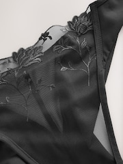 Black Premium Swiss Floral Embroidery Knickers - Image 5 of 6