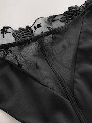 Black Premium Swiss Floral Embroidery Knickers - Image 6 of 6