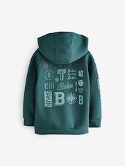 Baker by Ted Baker Green Graphic Hoodie - Image 2 of 6