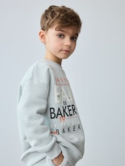 Baker by Ted Baker Grey Graphic Sweatshirt and Joggers Set - Image 5 of 10