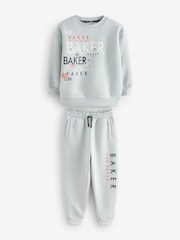 Baker by Ted Baker Grey Graphic Sweatshirt and Joggers Set - Image 7 of 10