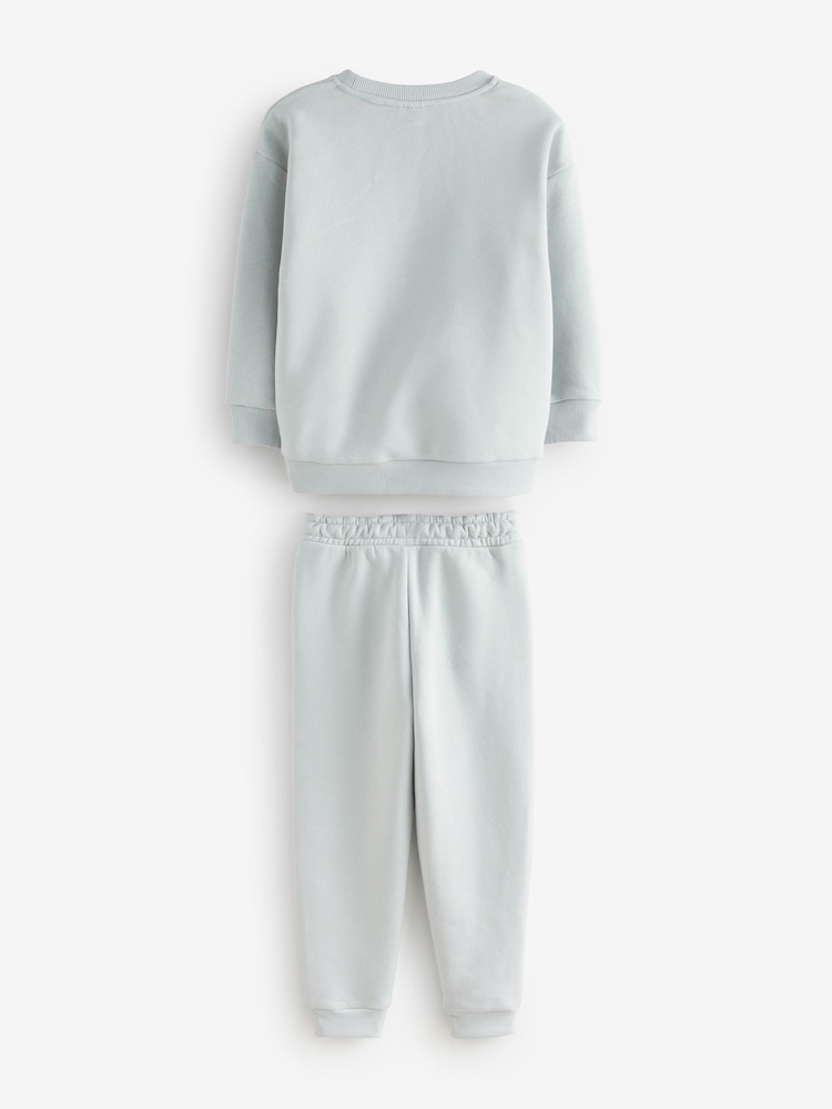 Baker by Ted Baker Grey Graphic Sweatshirt and Joggers Set - Image 8 of 10