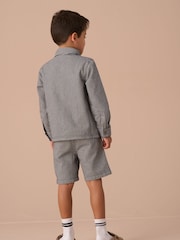 Angel & Rocket Blue 100% Cotton Byron Casual Stripe Jacket - Image 13 of 17