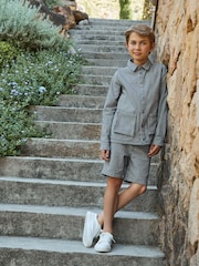 Angel & Rocket Blue 100% Cotton Byron Casual Stripe Jacket - Image 7 of 17