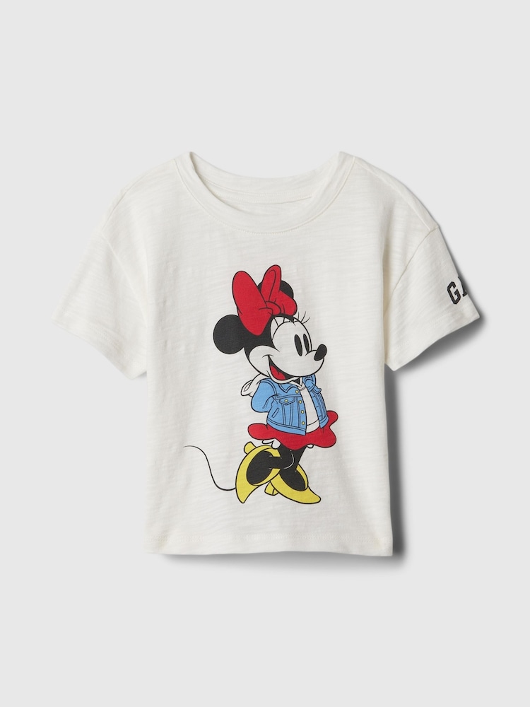Gap White Disney Minnie Mouse Graphic T-Shirt (6mths-5yrs) - Image 1 of 1