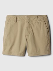 Gap Beige 5" Mid Rise Downtown Chinos Shorts - Image 2 of 3