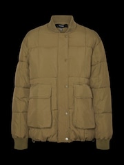 VERO MODA Green Quilted Short Padded Coat - Image 5 of 5