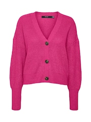 VERO MODA Pink Button Down Knitted Cardigan - Image 5 of 5