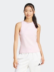adidas Pink Linear Tank Top - Image 1 of 6