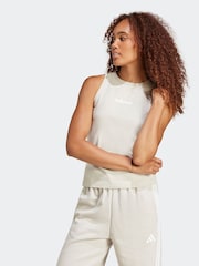 adidas Grey Linear Tank Top - Image 1 of 7