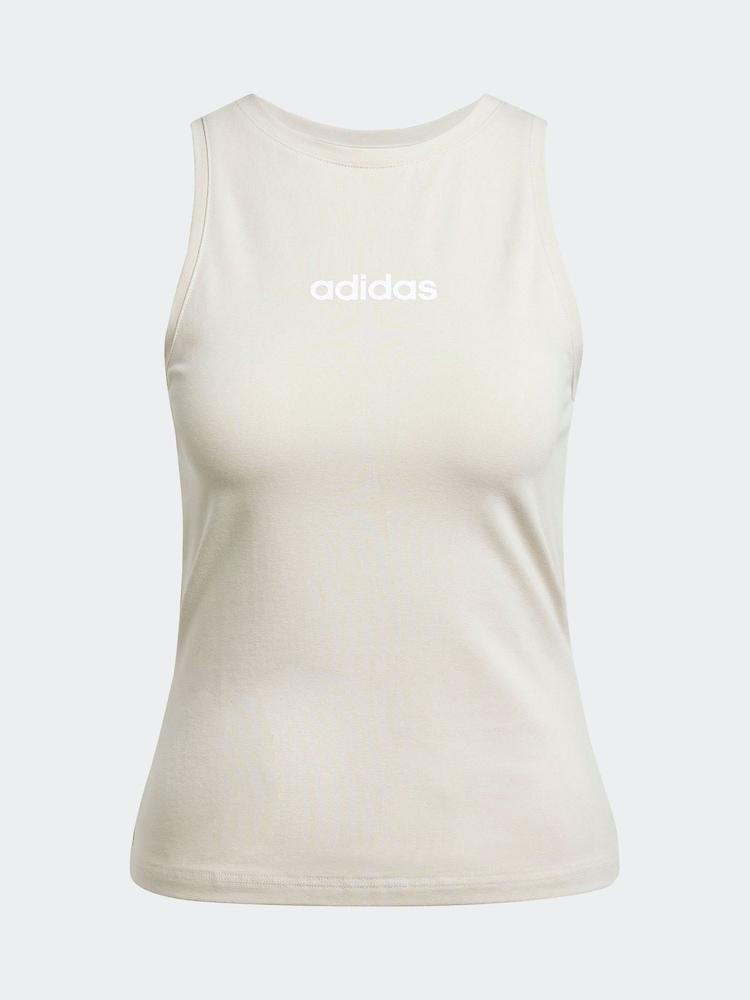 adidas Grey Linear Tank Top - Image 7 of 7