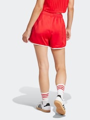 adidas Originals Red Adicolour 3-Stripes Sprinter Shorts - Image 2 of 6