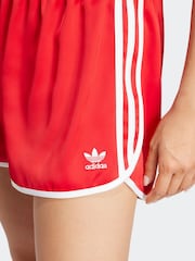 adidas Originals Red Adicolour 3-Stripes Sprinter Shorts - Image 5 of 6
