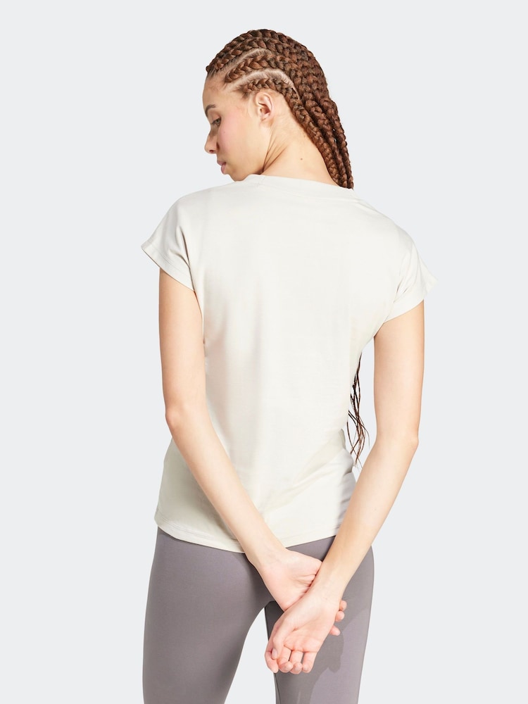 adidas Grey Essentials Single Jersey T-Shirt - Image 2 of 6