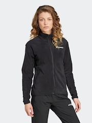adidas Black Full Zip Polar Fleece - Image 3 of 6