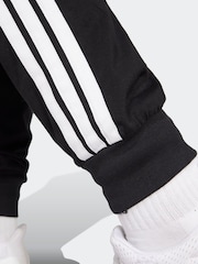 adidas Black Essentials 3-Stripes Cuffed Joggers - Image 5 of 6