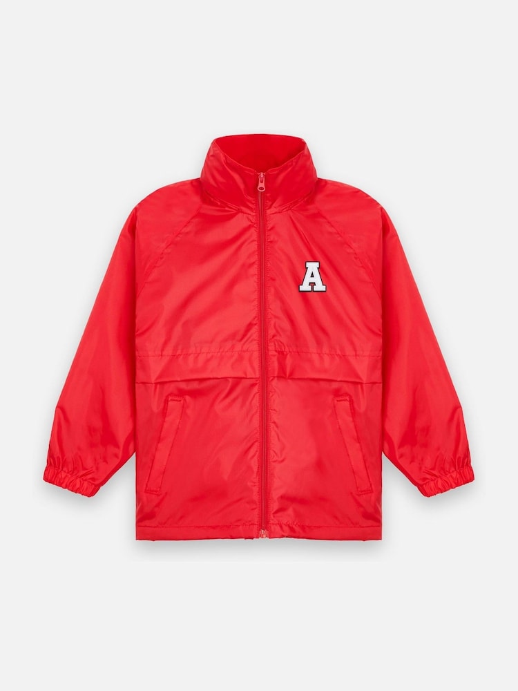 Personalised Monogrammed Boys Micro Fleece lined Rain Jacket by Alphabet - Image 1 of 4