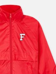 Personalised Monogrammed Boys Micro Fleece lined Rain Jacket by Alphabet - Image 4 of 4