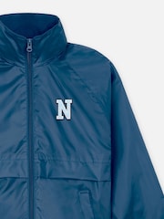Personalised Monogrammed Boys Micro Fleece lined Rain Jacket by Alphabet - Image 3 of 4