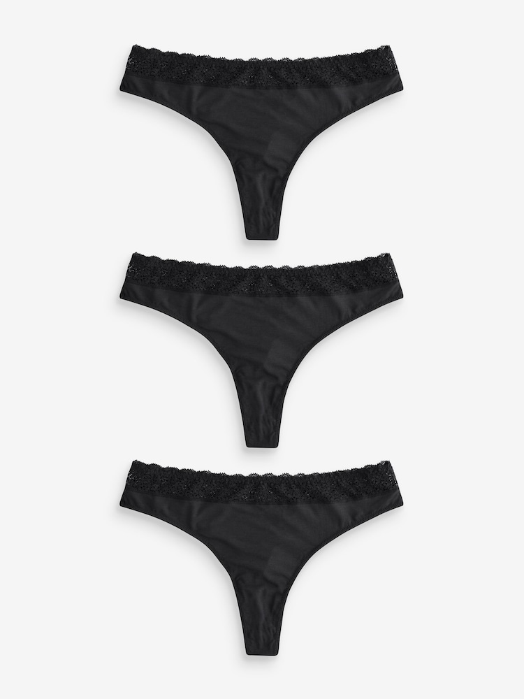 Triumph Feel of Modal String Black Briefs - Image 1 of 4
