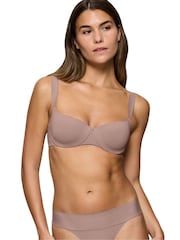 Triumph Body Make-Up Illusion Balconette Brown Bra - Image 1 of 5