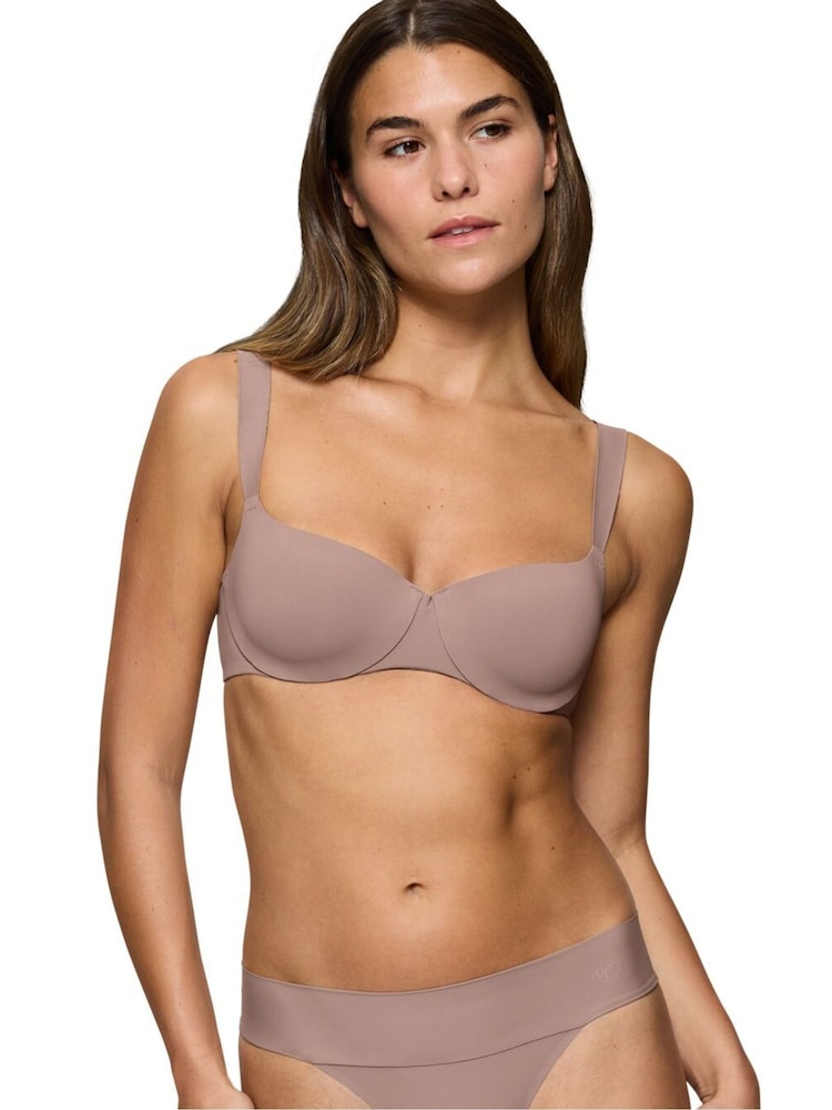 Triumph Body Make-Up Illusion Balconette Brown Bra - Image 1 of 5