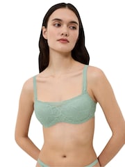 Triumph Nude Body Make-Up Illusion Lace Wired and Padded Bra - Image 2 of 8