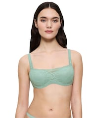 Triumph Nude Body Make-Up Illusion Lace Wired and Padded Bra - Image 3 of 8
