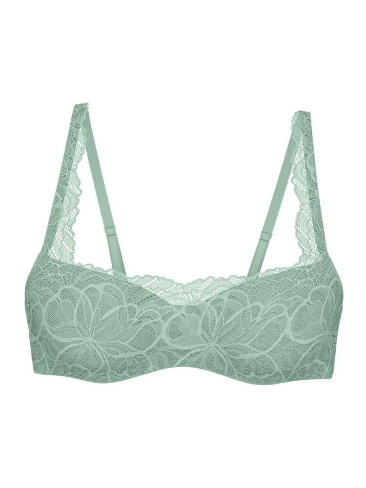 Triumph Nude Body Make-Up Illusion Lace Wired and Padded Bra - Image 8 of 8