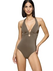 Triumph Green Midnight Padded Swimsuit - Image 1 of 9