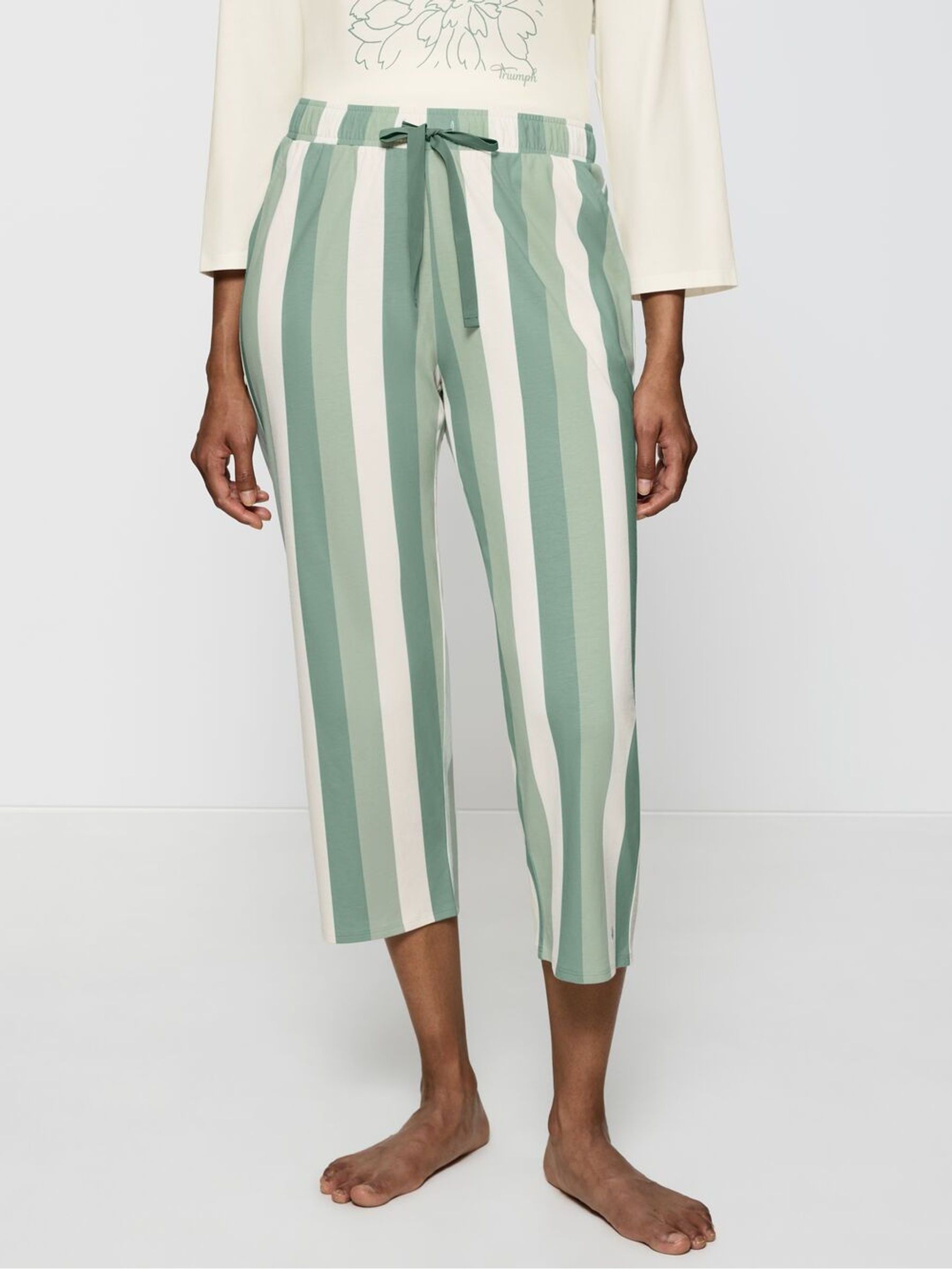 Triumph Mix & Match Pantalone Pigiama In Jersey – Cotone Biologico, Vita Elastica, Blu Donna