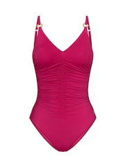 Triumph Summer Twist wattierter Badeanzug, Lila - Bild 5 von 6