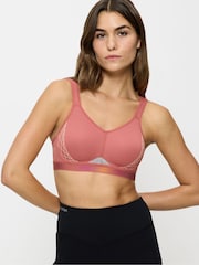 Triumph Red Triaction Cardio Flow Padded Sports Bra - Image 1 of 5