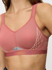 Triumph Red Triaction Cardio Flow Padded Sports Bra - Image 3 of 5