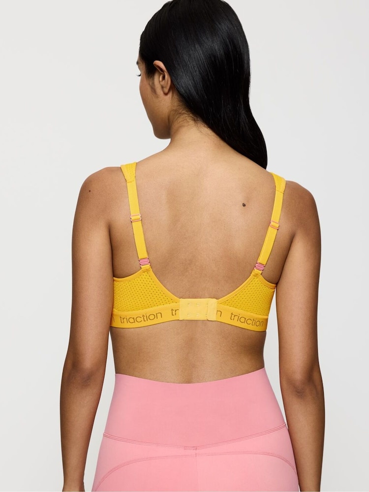 Triumph Yellow Triaction Energy Lite Non Wired Sports Bra - Image 3 of 5