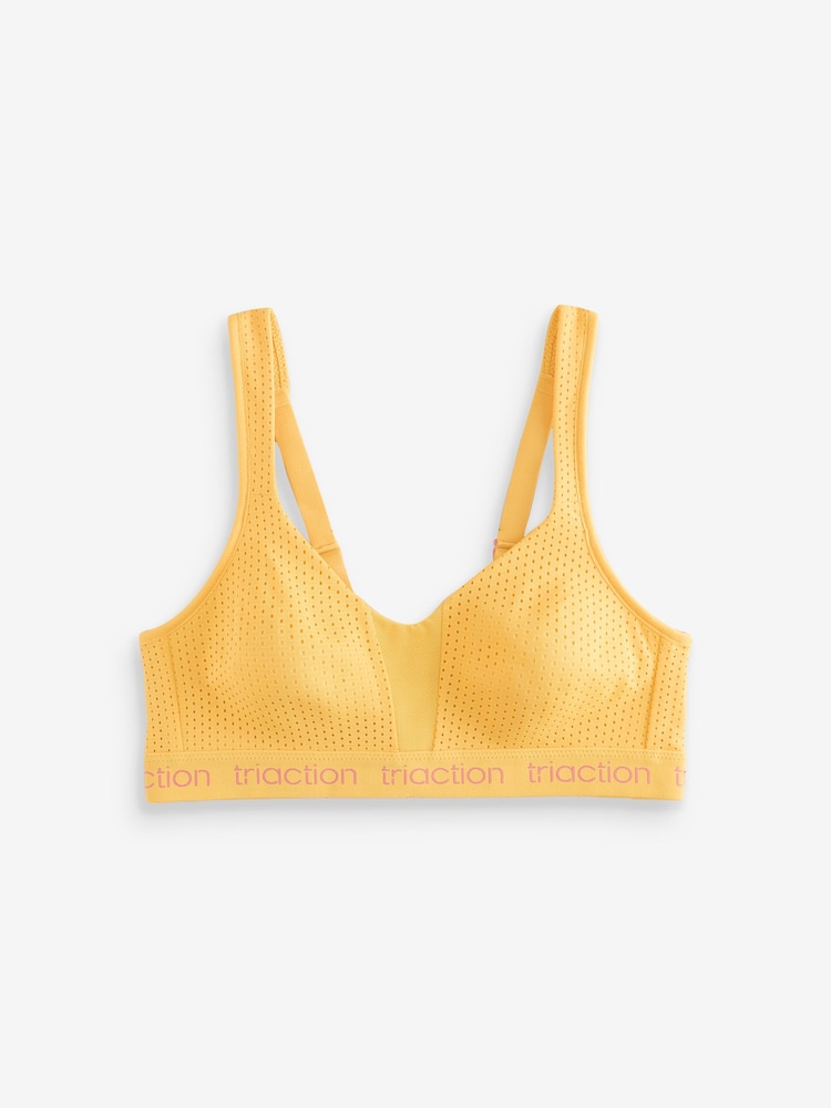 Triumph Yellow Triaction Energy Lite Non Wired Sports Bra - Image 5 of 5