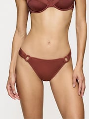 Triumph Midnight Swim Tai Brown Bikini Briefs - Image 4 of 9