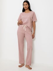 Triumph Pink Mix & Match 100% Cotton Jersey Trousers X 02 - Image 4 of 5