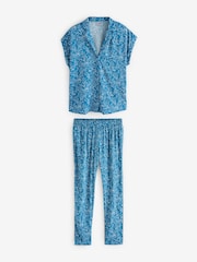 Triumph Boyfriend Fit Blue Pyjamas - Image 1 of 3