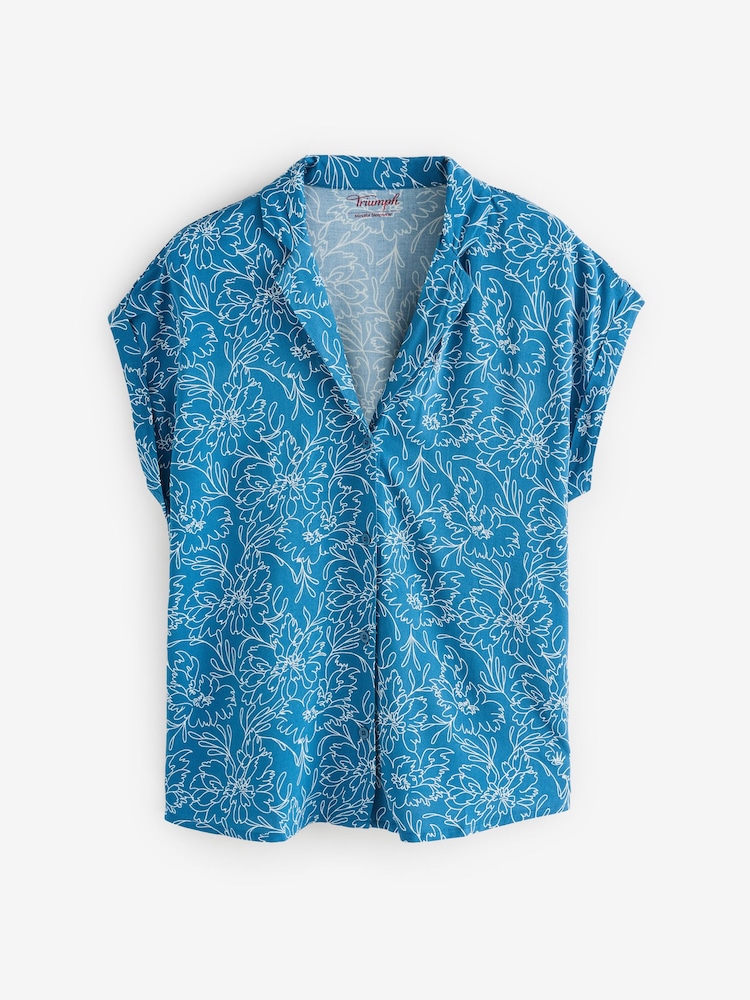 Triumph Boyfriend Fit Blue Pyjamas - Image 2 of 3
