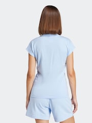 adidas Blue Essentials Single Jersey T-Shirt - Image 2 of 6