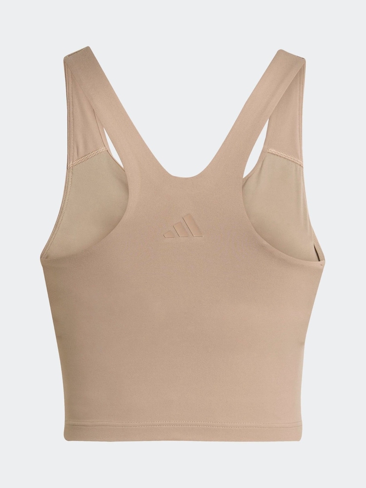 adidas Brown ALL ME MS TANK - Image 6 of 6